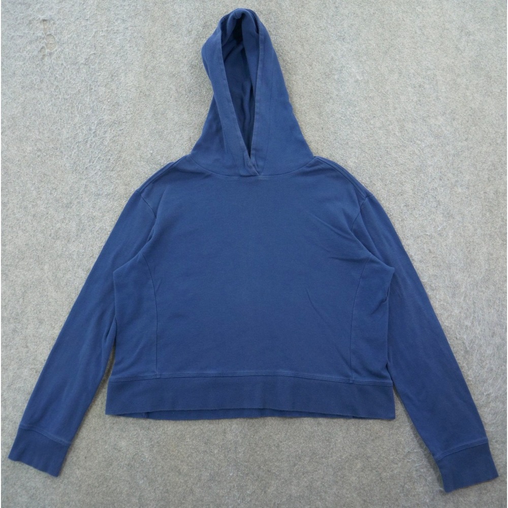 Pact Hoodie Womens Small Blue Fleece Pullover Hooded Active Athleisure